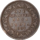 Error Bronze One Quarter Anna Coin of King Edward VII of Calcutta Mint of 1907.