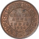 Bronze Quarter Anna of King George V of Calcutta Mint of 1920.