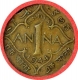 Nickel Brass One Anna of King George VI of Bombay Mint of 1944.