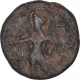 Copper One Fourth Coin of Kanishka I of Kushan Dynasty.