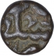 Copper One Sixth Falus Coin of Burhan Nizam Shah II of Ahmadnagar Sultanate.