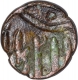 Copper Half Paisa Coin of Taj al Din Firuz Shah of Bahamani Sultanate.