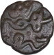 Copper One Sixth Gani Coin of Ala al Din Ahmad Shah II of Bahamani Sultanate.