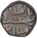 Copper Half Falus Coin of Shams al Din Muzaffar Shah I of Gujarat Sultanate.