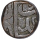 Copper Half Falus Coin of Ghiyath ud din Ahmad III of Gujarat Sultanate.