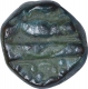 Copper Damra Coin of Akbar of Burhanpur Mint.