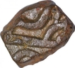 Copper Half Falus of Akbar of Ujjain mint.