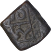 Copper Falus Coin of Akbar.
