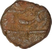 Copper Half Paisa Coin of Aurangzeb Alamgir of Burhanapur Mint.