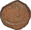 Copper Half Paisa Coin of Aurangzeb Alamgir of Burhanapur Mint.