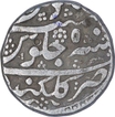 Silver One Rupee Coin of Aurangzeb of Golkonda Mint.