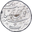 Silver One Rupee Coin of Aurangzeb of Khujista Bunyad Mint.