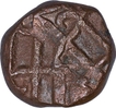 Copper One Dam Coin of Muhammad Shah of Elichpur Mint.