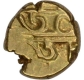 Gold Fanam of Kanthirava Narasaraja I of Mysore Kingdom.