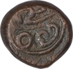 Copper Half Kasu Coin of Madurai Nayakas.