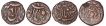 Copper One Quater Anna Coins of Shah Jahan Begum of Bhopal State.