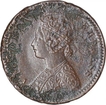 Copper One Twelth Anna Coin of Victoria Empress of Dhar State.