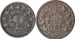 Copper Coins of Madho Rao of Gwalior State.