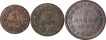 Copper Coins of Khengarji III of Kutch State.