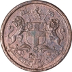 Copper One Twelfth Anna Coin of East India Company of Calcutta Mint of 1848.