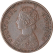 Copper One Twelfth Anna Coin of Victoria Empress of Calcutta Mint of 1894.