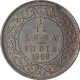 Bronze One Twelfth Anna Coin of King Edward VII of Calcutta Mint of 1908.