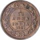 Bronze One Twelfth Anna Coin of King George V of Calcutta Mint of 1921.