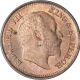 Bronze Half Pice Coin of King Edward VII of Calcutta Mint of 1910.