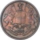 Copper One Quarter Anna coin of East India Company of Calcutta Mint of 1835.