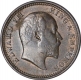 Copper Quarter Anna Coin of King Edward VII of Calcutta Mint of 1903.