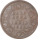 Copper Half Anna Coin of Victoria Queen of Bombay Mint of 1862.