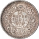 Silver Quarter Rupee Coin of King George VI of Bombay Mint of 1939.