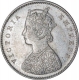 Silver Half Rupee Coin of Victoria Empress of Calcutta Mint of 1896.