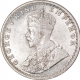 Silver Half Rupee Coin of King George V of Calcutta Mint of 1914.