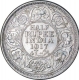 Silver Half Rupee Coin of King George V of Bombay Mint of 1917.