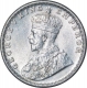 Silver Half Rupee Coin of King George V of Bombay Mint of 1917.