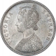 Silver One Rupee Coin of Victoria Empress of Bombay Mint of 1877.