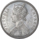 Silver One Rupee Coin of Victoria Empress of Bombay Mint of 1879.