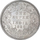 Silver One Rupee Coin of Victoria Empress of Bombay Mint of 1889.