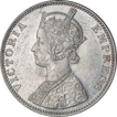 Silver One Rupee Coin of Victoria Empress of Bombay Mint of 1901.