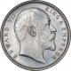 Silver One Rupee Coin of King Edward VII of Calcutta Mint of 1907.