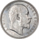 Rare Silver One Rupee Coin of King Edward VII of Bombay Mint of 1909.