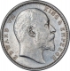 Silver One Rupee Coin of King Edward VII of Calcutta Mint of 1910.