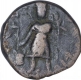 Copper Tetradrachma Coin of Vima Kadphises of Kushan Dynasty.