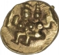 Gold Fanam Coin of sadashivaraya of Vijayanagara Empire.