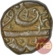 Copper Two Third Falus Coin of Murtada Nizam Shah II of Ahmadnagar Sultanate.