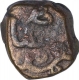 Copper One Fourth Gani Coin of Ala ud din Ahmad Shah II of Bahamani Sultanate.