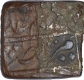 Copper Square Heavy Falus Coin of Ibrahim Adil Shah II of Bijapur Sultanate.