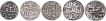 Silver Tanka Coins of Shams ud din Muzaffar II and Nasir ud din Mahmud Shah III of Gujarat Sultanate.