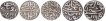 Silver Tanka Coins of Shams ud din Muzaffar II and Nasir ud din Mahmud Shah III of Gujarat Sultanate.